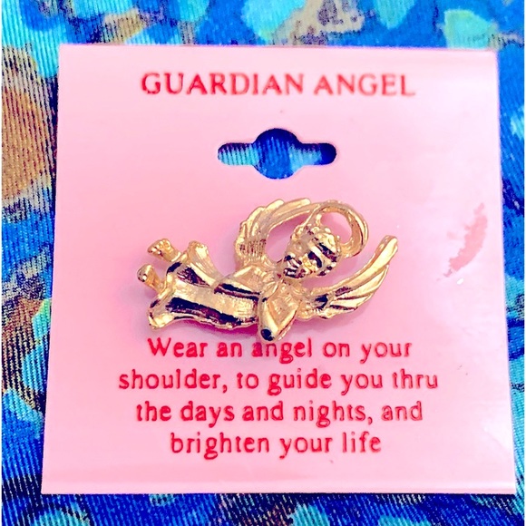 VTG Gold Angel Pin» Wear Angel 4 Protection, Guidance, & To Brighten Up Ur Life - Picture 4 of 13